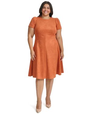 Calvin Klein Fit And Flare Short Dress in Blue | Lyst Calvin Klein Fit And Flare Short Dress in Blue | Lyst