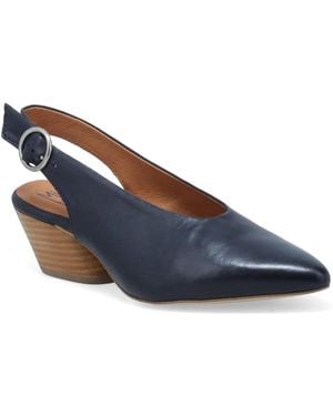 Miz Mooz Pointed Toe Slingback Heels - Blue