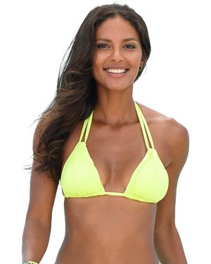 Lascana Strappy Triangle Bikini Swimsuit Top Bra Sizing - Green