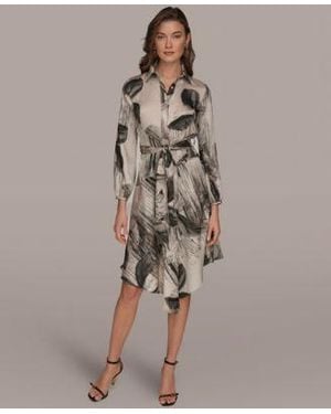 chinese dress ladies 3/4 Sleeve Boatneck A Line Dress