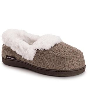 Muk Luks Anais Moccasin Slippers - Brown