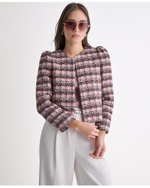 BCBGMAXAZRIA Novelty Open-front Blazer - Purple