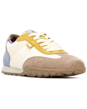 Xti Casual Suede Lace-up Sneakers - Metallic