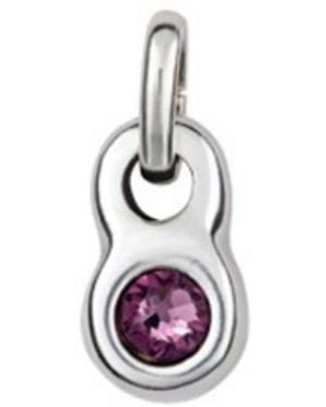 Uno De 50 Sterling Silver-plated Round Shaped Metal Alloy Charms - White