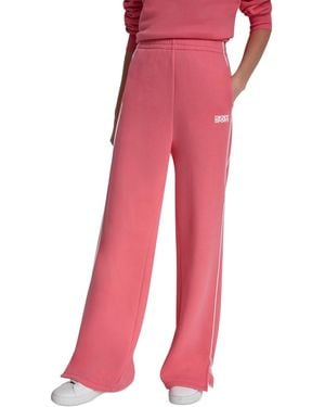 DKNY Hd Logo Piped Track Pants - Red