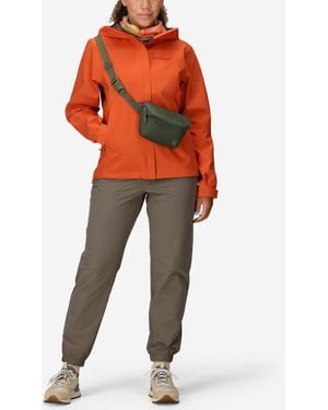 Marmot Precip Hooded Waterproof Jacket - Orange