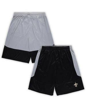 Fanatics Black New Orleans Saints Big Tall Team Logo Shorts