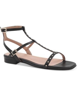 Bruno Magli Maya Studded Flat Sandals - Metallic
