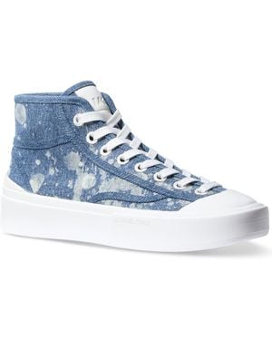Michael Kors Jude High Top Sneakers - Blue