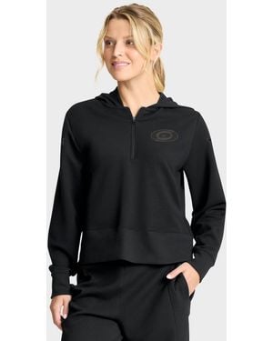 Fanatics Carolina Hurricanes Authentic Pro Road Tri-blend Quarter-zip Hoodie - Black
