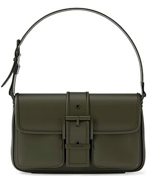 Michael Kors Michael Colby Medium Leather Shoulder Bag - Green
