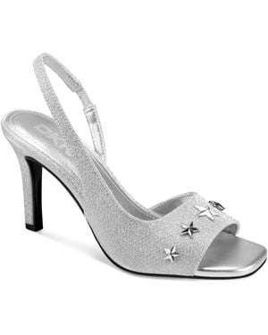 DKNY Beana Stars Slingback Sandals - White