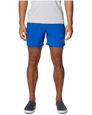 Columbia Florida Gators Pfg Terminal Roamer Omni-shade Stretch Shorts - Blue