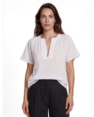 Masai Mabriselle V-neck Top - White