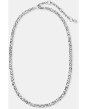 Ralph Lauren Gold-tone 16" Chain Collar Necklace - White