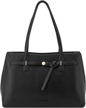Nine West Tayci Laptop Large Tote Handbag - Black