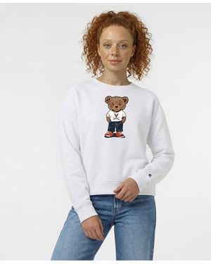Champion Virginia Cavaliers Teddy Bear Fleece Sweatshirt - White