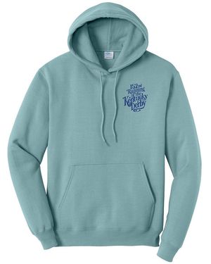 DYEHARD SUPPLY And 152nd Kentucky Derby Art Of The Derby Poster Hoodie - Blue