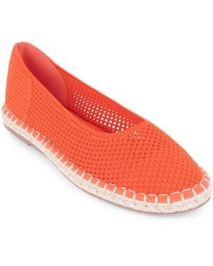 Tahari Juniper Slip-on Espadrille Flats - Red