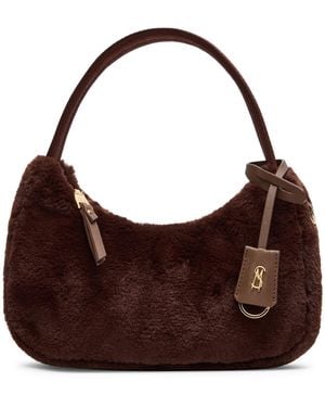 Steve Madden Valeria Small Faux Fur Shoulder Bag - Brown