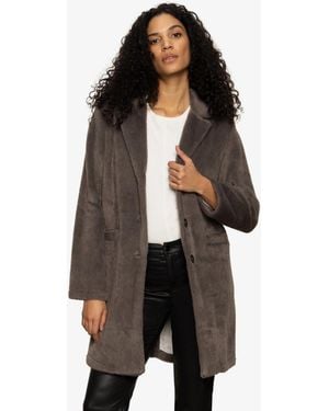 Sanctuary Hometown Faux Fur Coat - Gray