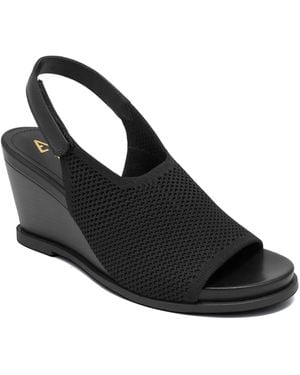 Aerosoles Dell Wedge Sandals - Black