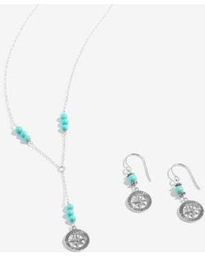 Macy's Giani Bernini Compass Jewlery Collection In Sterling Silver - Blue