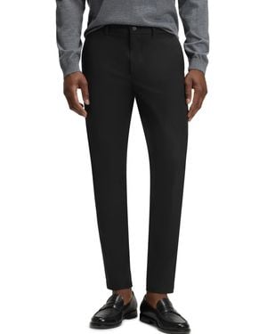 BOSS Boss By Stretch-cotton Blend Slim-fit Pants - Black