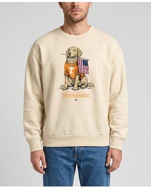 Uscape Apparel And Tennessee Volunteers Americana Good Boy Ribbed Premium Sweatshirt - Natural