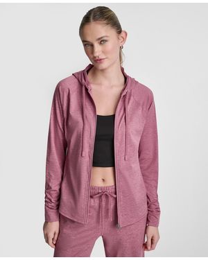 DKNY Relaxed-fit Hooded Jacket - Pink