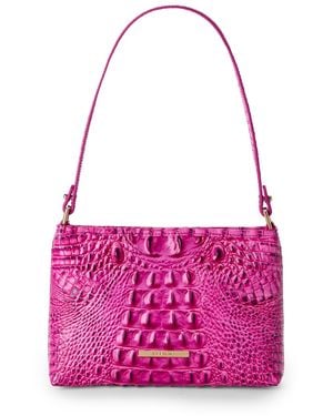 Brahmin Lorelei Melbourne Leather Shoulder Bag - Pink