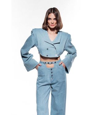 Jendue Stormbringer Denim Jacket | Designer Denim Fashion - Blue