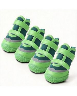 Aronkl Anti-slip Breathable Dog Boots For Paw Protection - Green