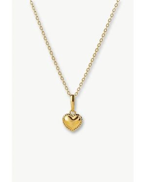 Classicharms Dainty Sterling Silver Heart Pendant Necklace - White