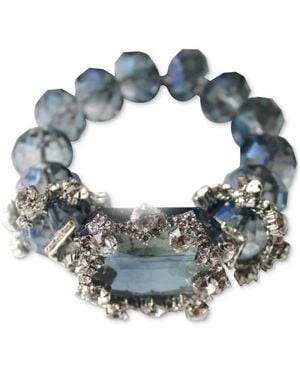 Michael Gabriel Designs The Gilded Marinia Stretch Crystal Bracelet - Blue