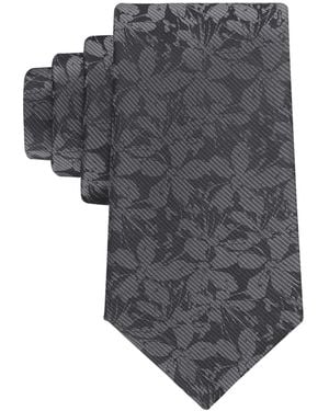Calvin Klein Theodora Floral Tie - Gray