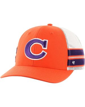 '47 Clemson Tigers Straight Eight Adjustable Trucker Hat - Orange