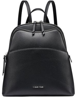 Calvin Klein Sylvie Multi-pocket Backpack Messenger - Black