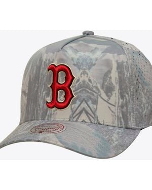 Mitchell & Ness Boston Red Sox Perfect Pro Pinch Adjustable Hat - Gray