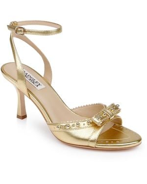 Badgley Mischka Guliana Pointed Toe Dress Sandals - Metallic