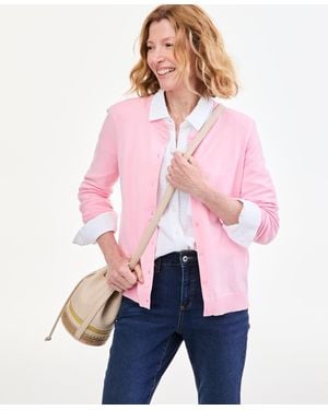 Style & Co. Petite Crewneck Cardigan - Multicolor