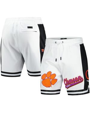 Pro Standard Clemson Tigers Script Tail Dk 2.0 Shorts - White