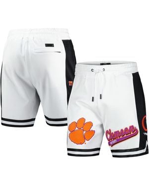 Pro Standard Clemson Tigers Script Tail Dk 2.0 Shorts - White