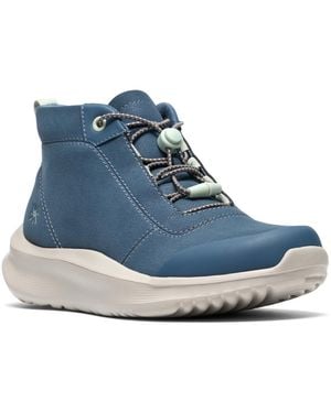 Clarks Solevana Clara Ankle Round Toe Booties - Blue