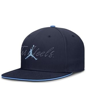 Nike North Carolina Tar Heels Dri-fit Primetime Script Fitted Hat - Blue