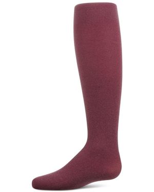 Memoi Girls Heavenly Heather Opaque Tights - Red