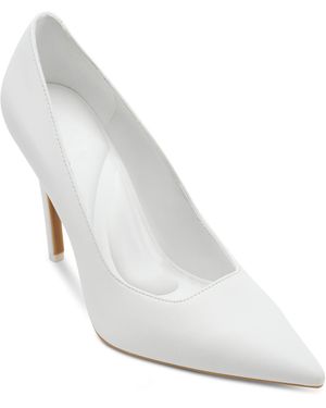 DKNY Evening Cushioned Insole Mickel-high Pump Mule - White