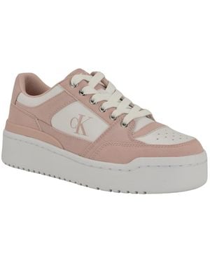 Calvin Klein Alondra Casual Lace-up Sneakers - Gray