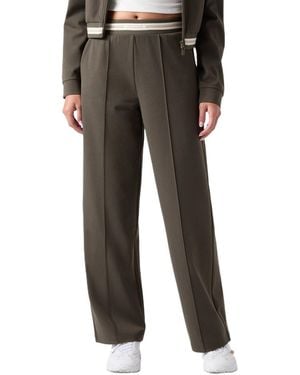 Guess Goliarda Wide-leg Pull-on Mid-rise Pants - Black