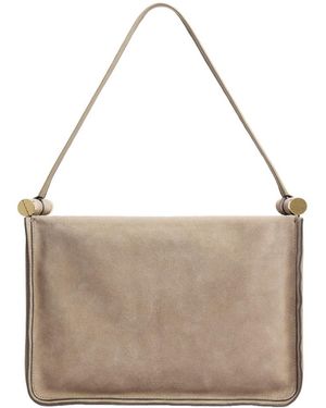 Kenneth Cole Highline Leather Small Satchel Handbag - Brown